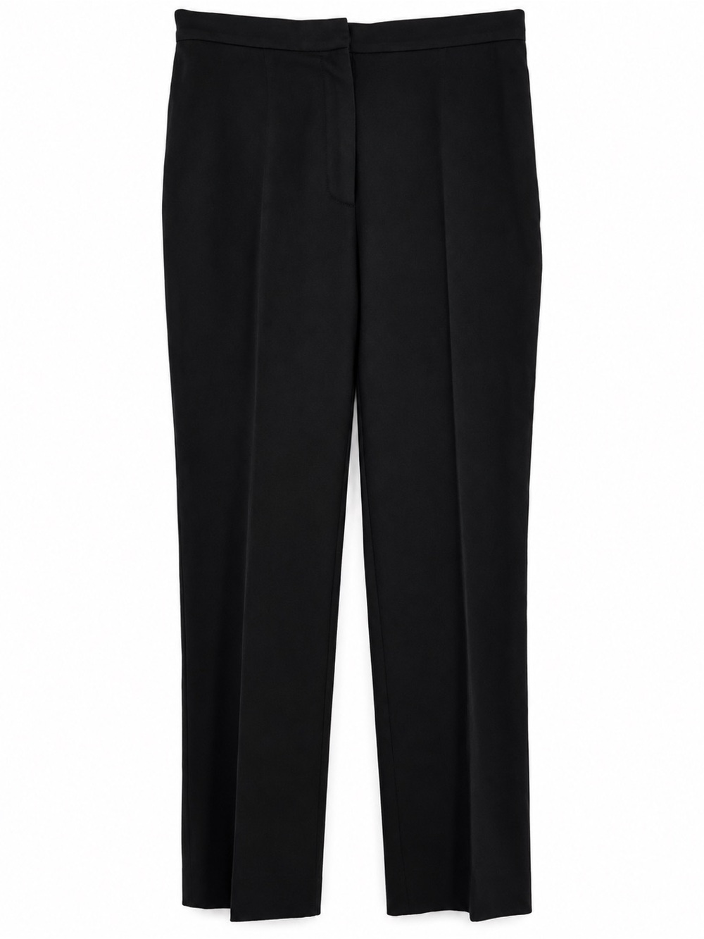 MaxMara Camel Hair High Rise Straight Leg 0991 Tailored Trouser Pants black US10